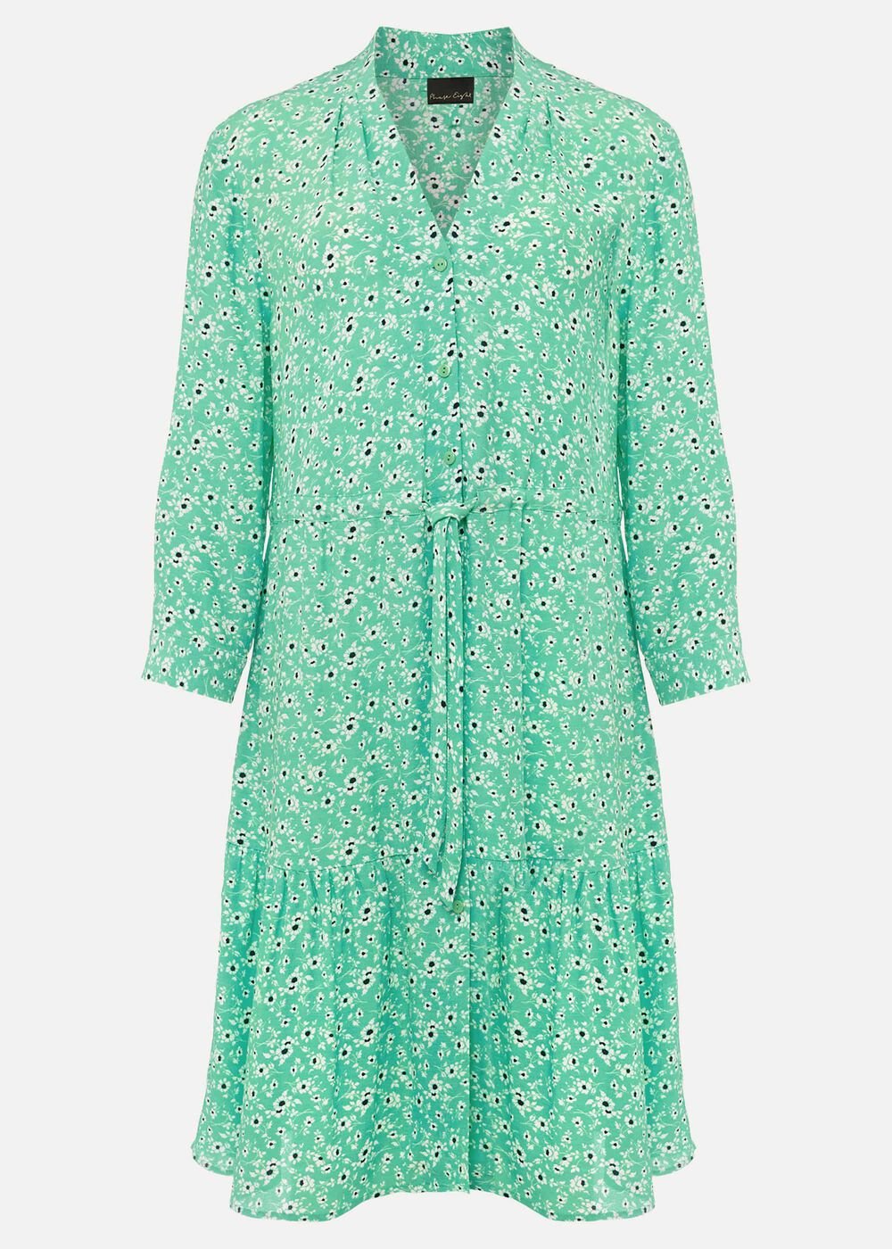 Diana Floral Swing Dress - Green