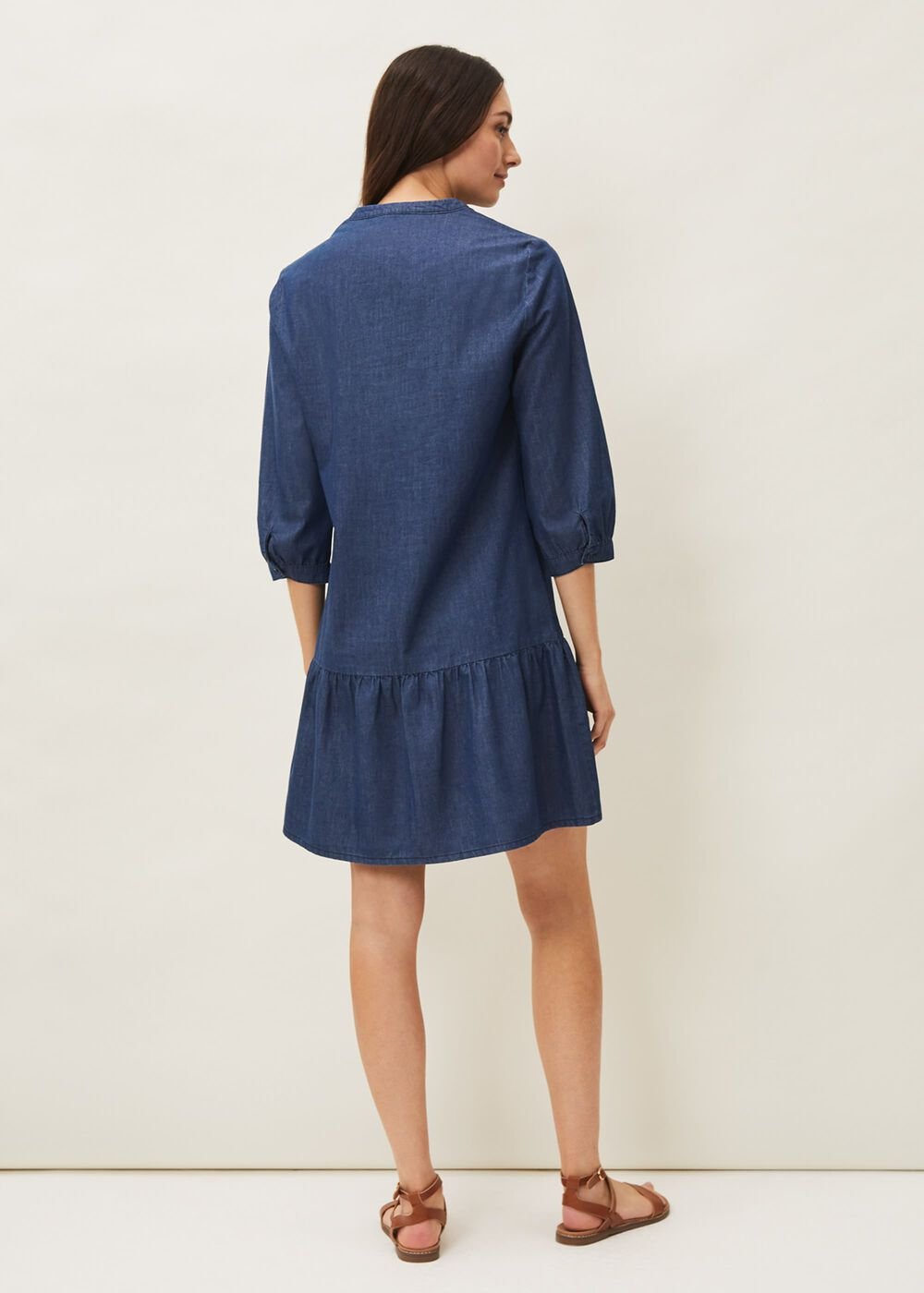 Penele Swing Dress - Chambray