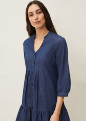 Penele Swing Dress - Chambray