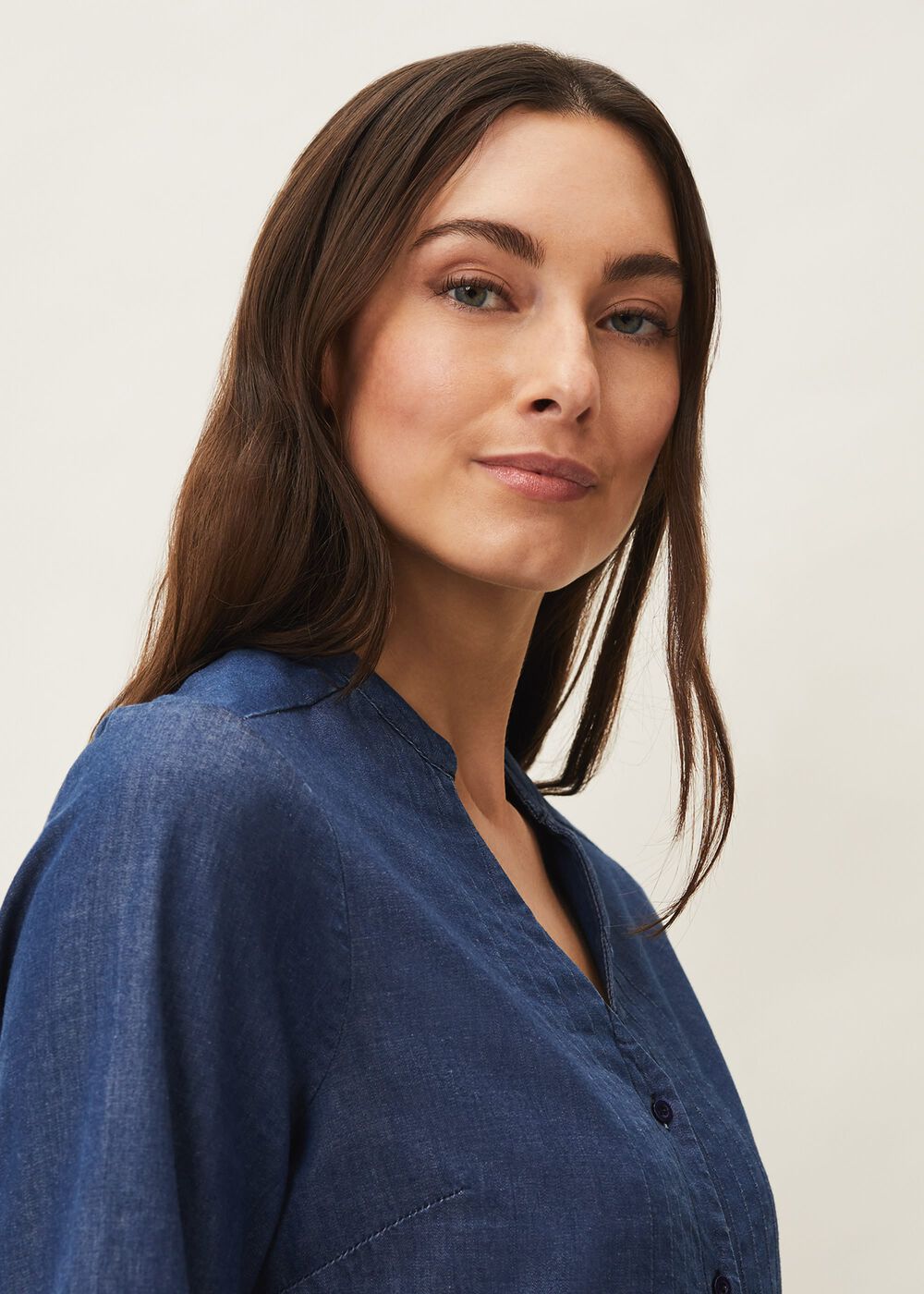 Penele Swing Dress - Chambray