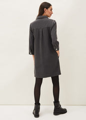 Kirsty Zip Dress - Grey