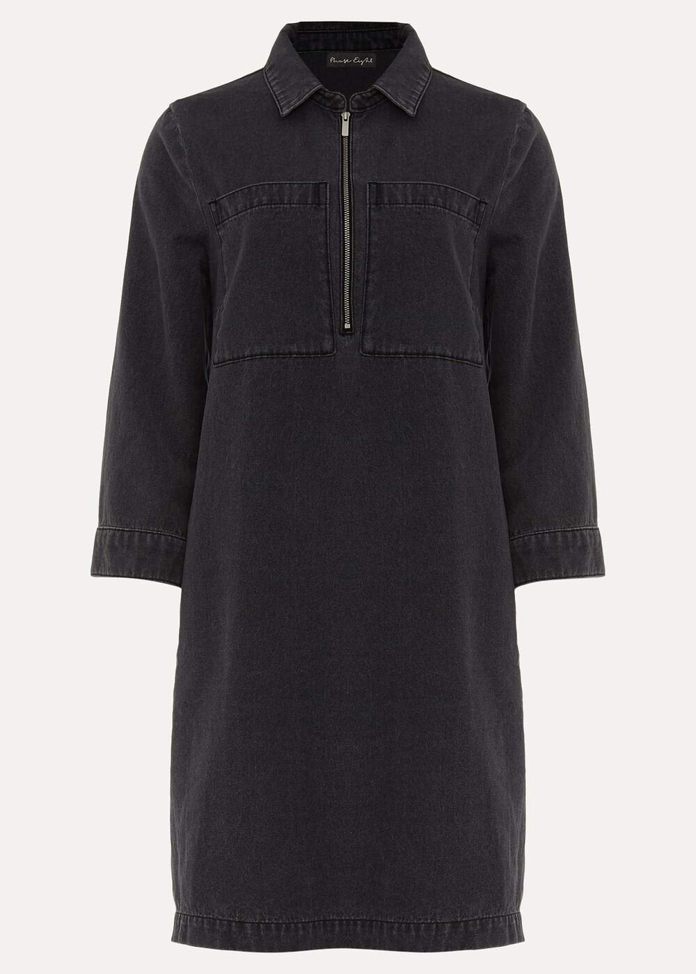 Kirsty Zip Dress - Grey