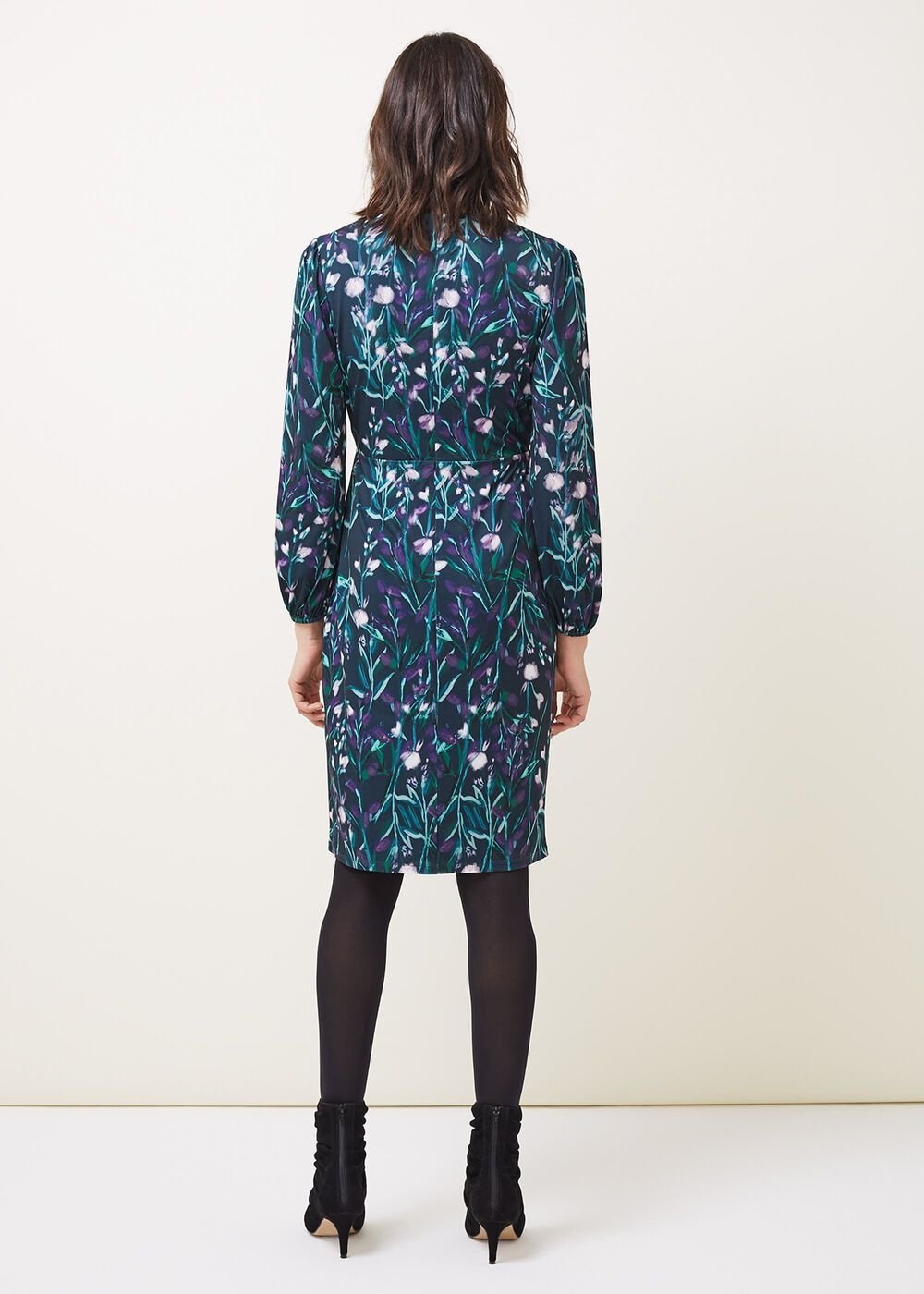 Beatrix Floral Jersey Dress - Multi-Coloured