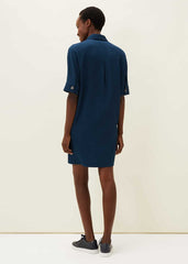 Faye Textured Tunic Dress - Teal