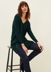 Skylar Knitted Tunic Dress - Forest