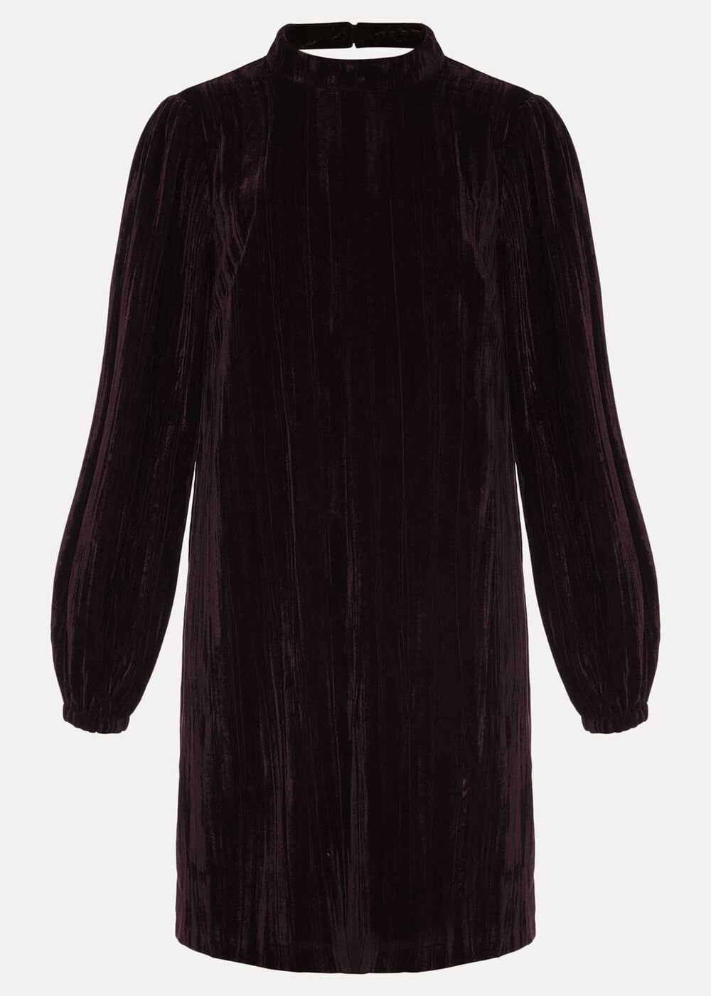 Jacinda Velvet Shift Dress - Aubergine