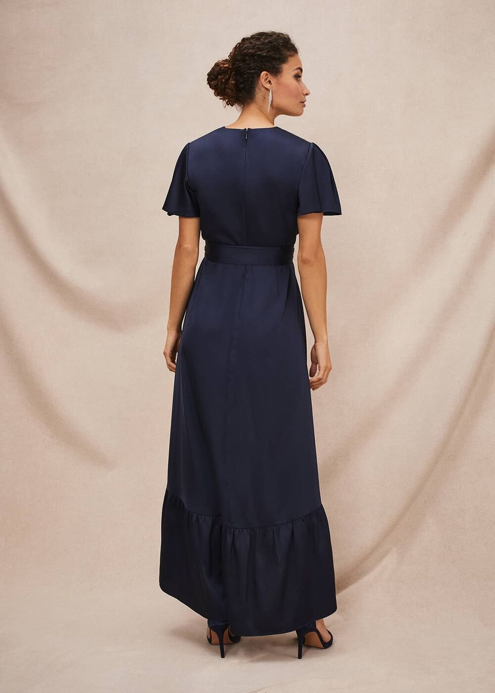 Nancie Eclipse Hem Dress - Navy
