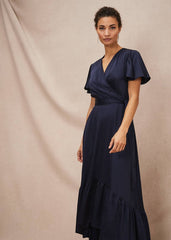 Nancie Eclipse Hem Dress - Navy