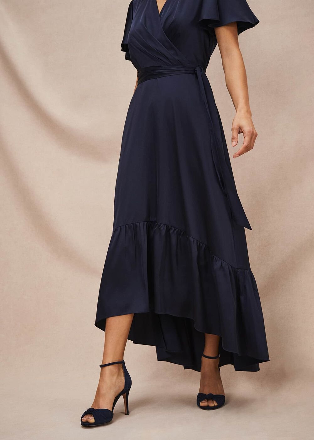 Nancie Eclipse Hem Dress - Navy