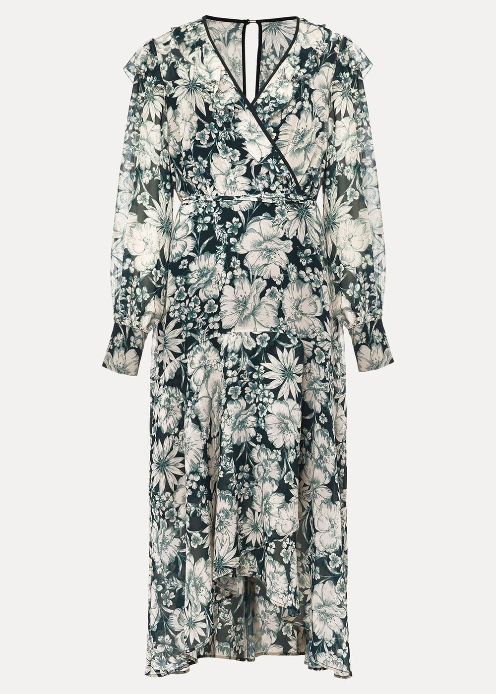 Indiana Floral Tiered Dress - Pine