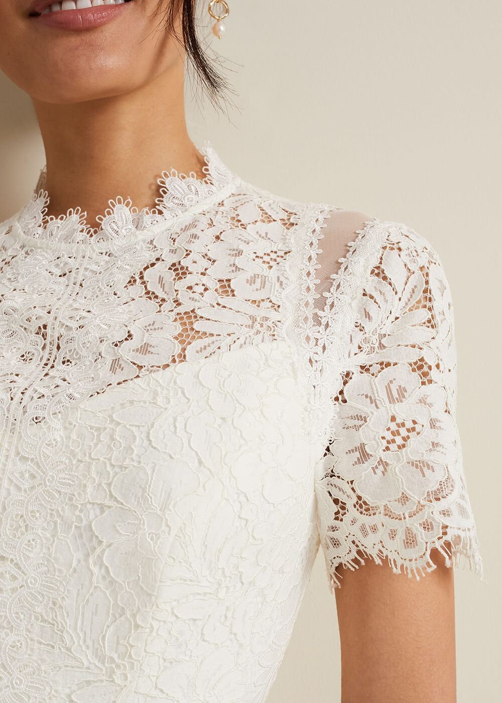 Amaliah Lace Jumpsuit - Ivory