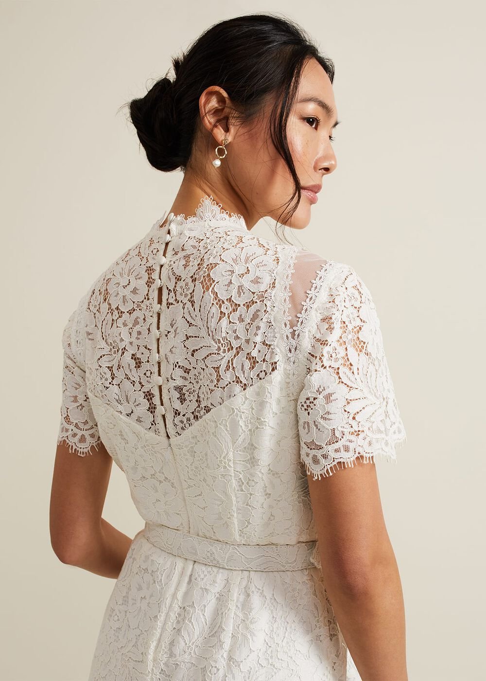 Amaliah Lace Jumpsuit - Ivory