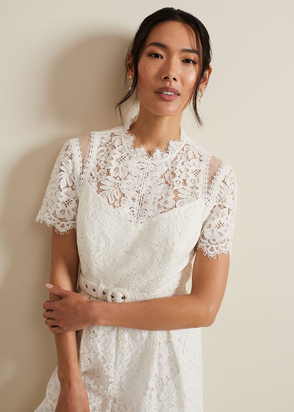 Amaliah Lace Jumpsuit - Ivory