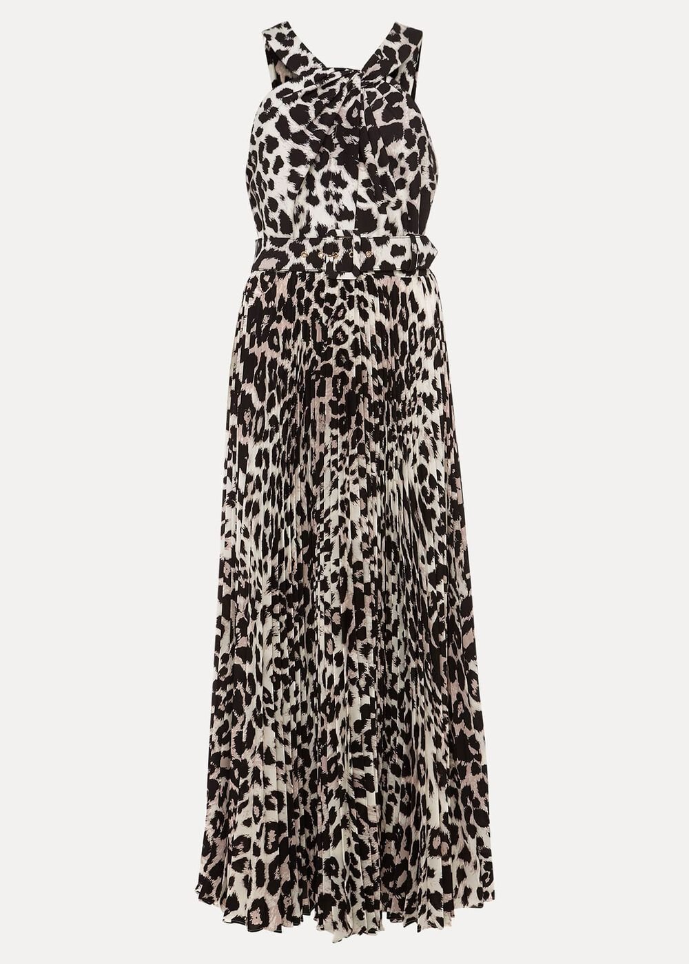 Chelsie Leopard Print Midaxi Dress - Multi-Coloured