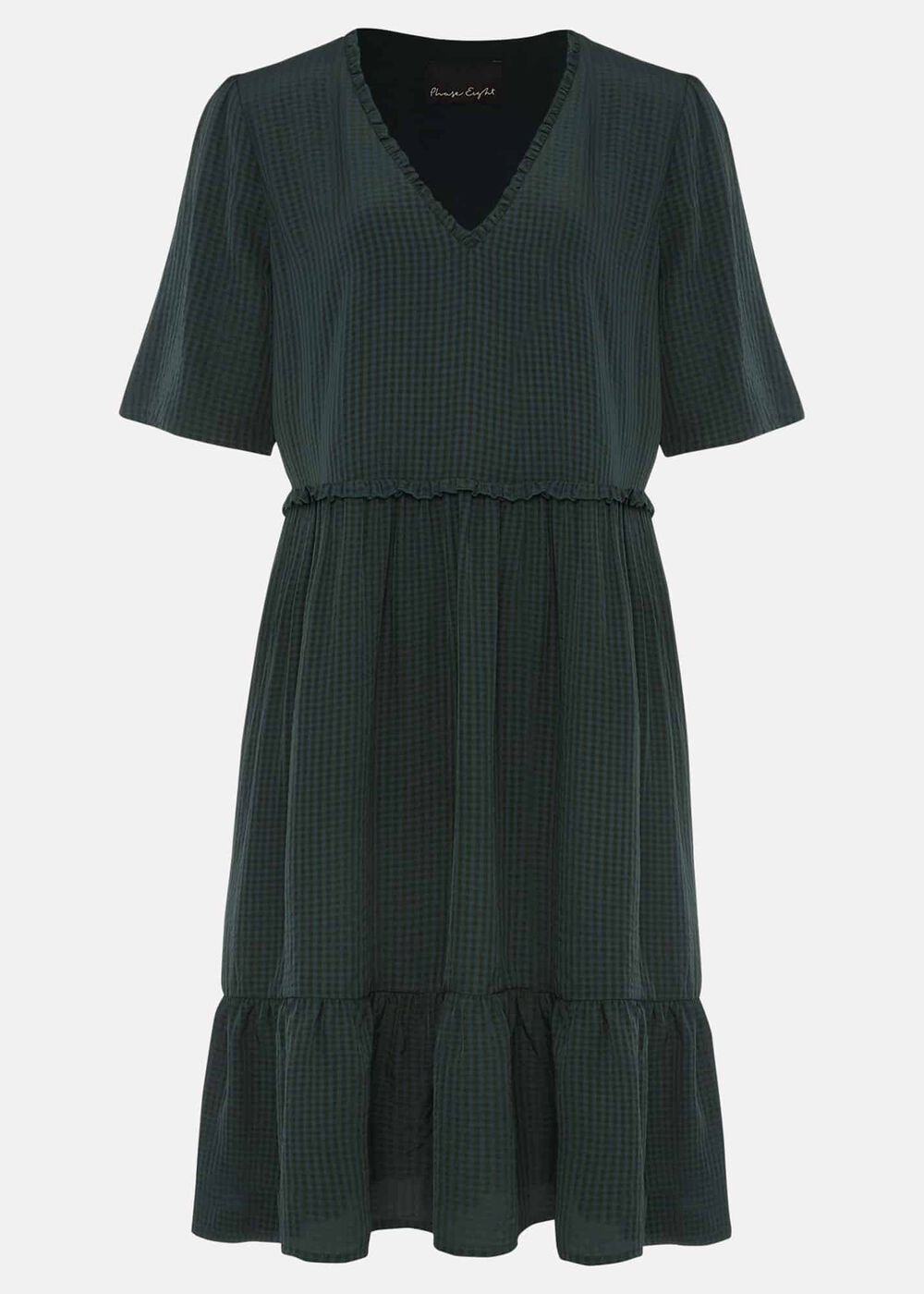 Likita Textured Swing Dress - Green