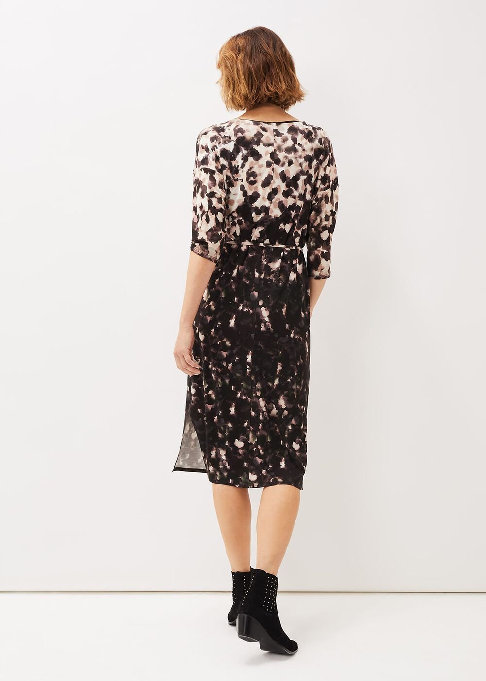 Corrie Abstract Spot Print Dress - Multi-Coloured