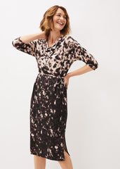 Corrie Abstract Spot Print Dress - Multi-Coloured