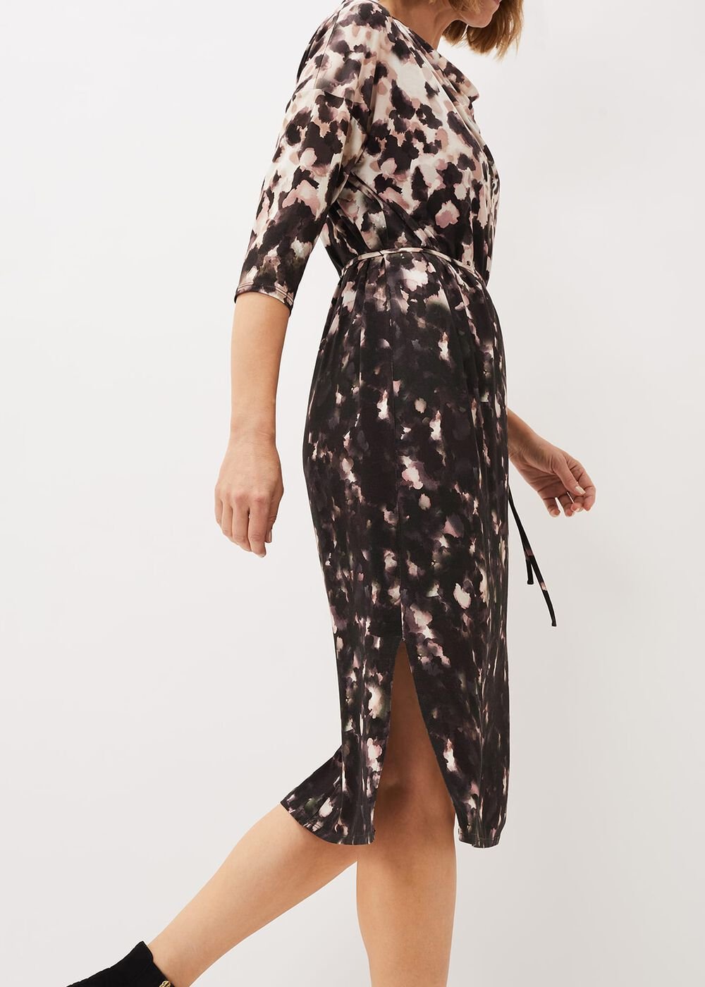 Corrie Abstract Spot Print Dress - Multi-Coloured
