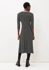 Paris Spot Print Dress - Multi-Coloured