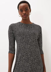 Paris Spot Print Dress - Multi-Coloured