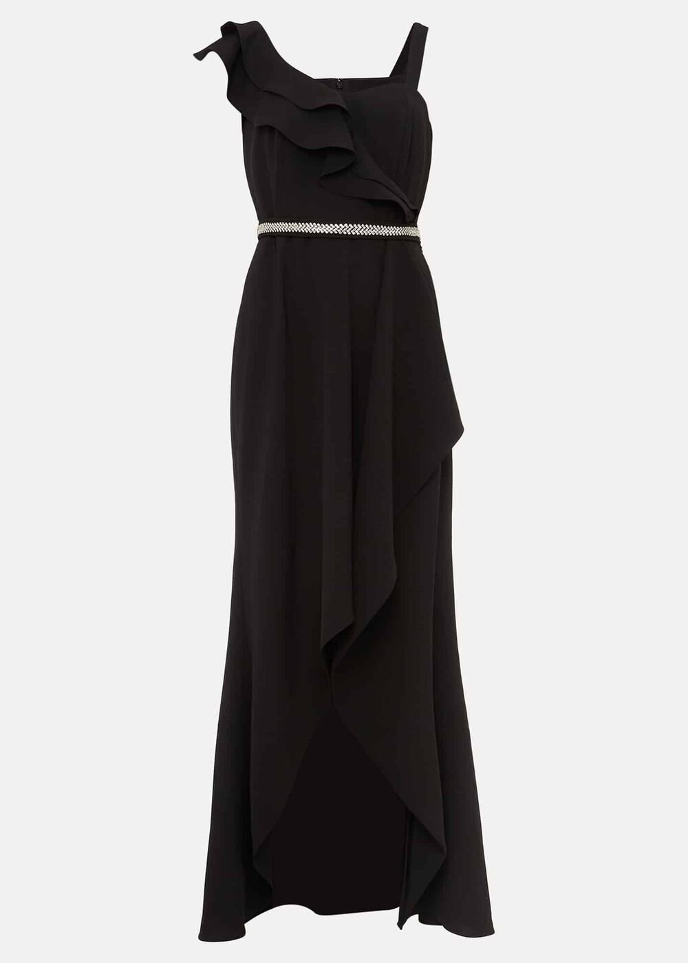 Patsie Elipse Hem Maxi Dress - Black