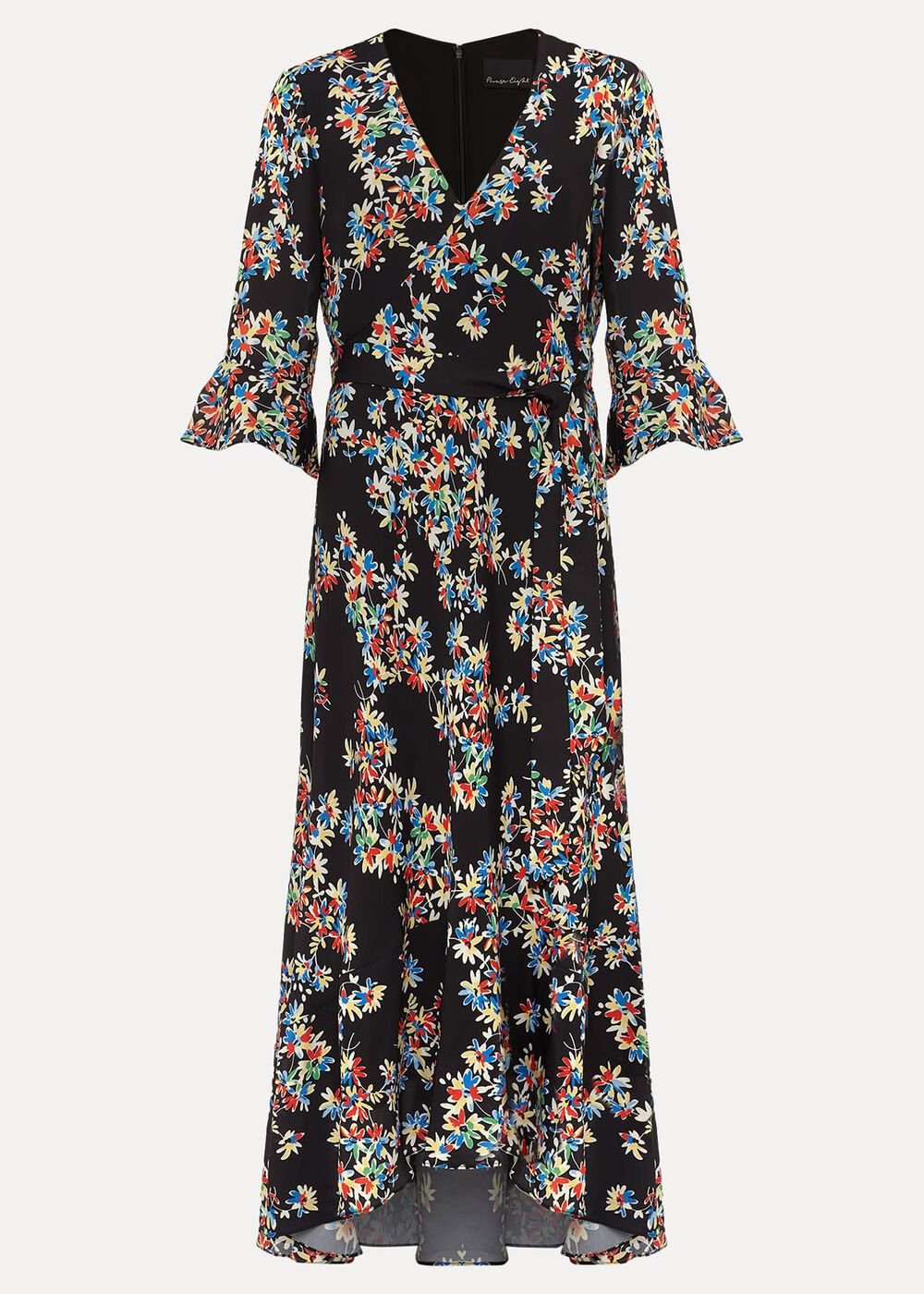 Emmaline Floral Maxi Dress - Black/Multi