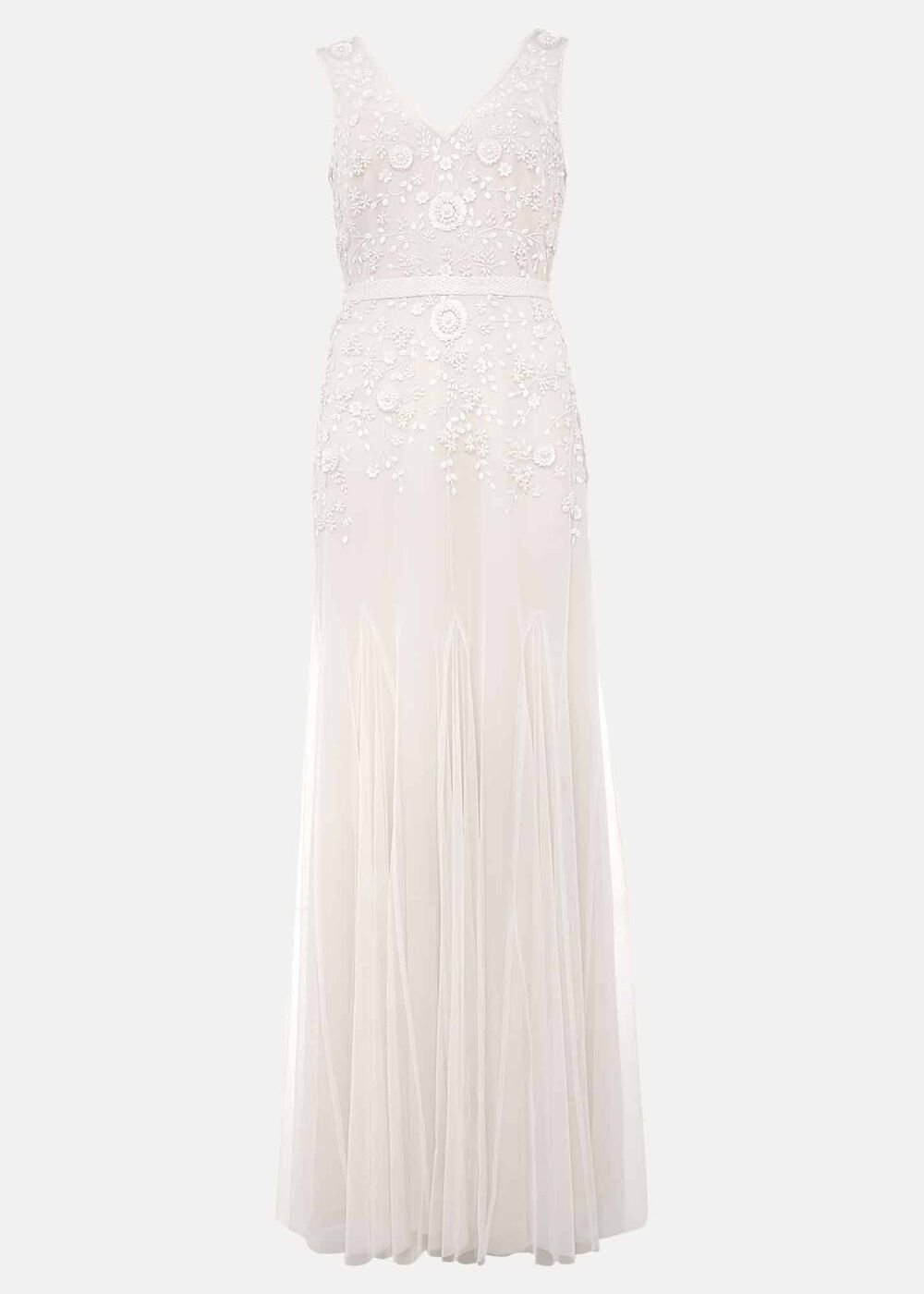 Annalise Beaded Wedding Dress - Porcelian