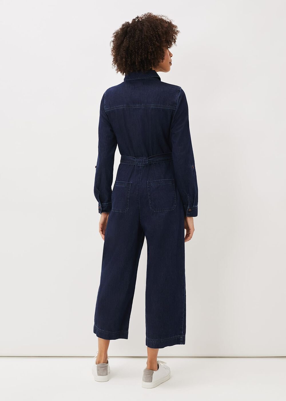 Cecile Denim Wide Leg Jumpsuit - Denim