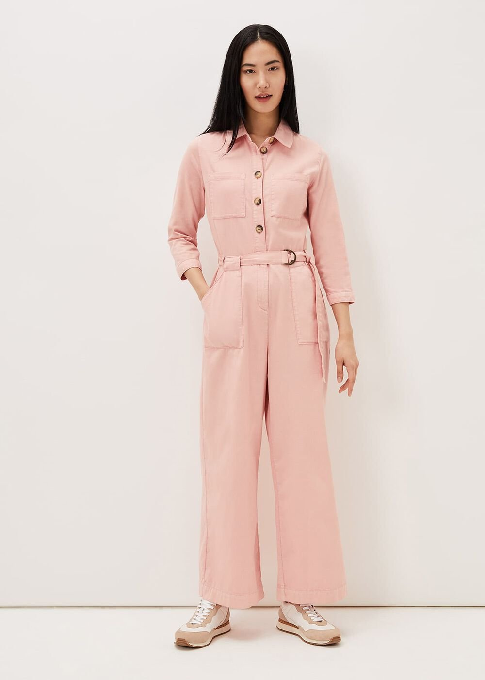 Jarah Denim Jumpsuit - Rose