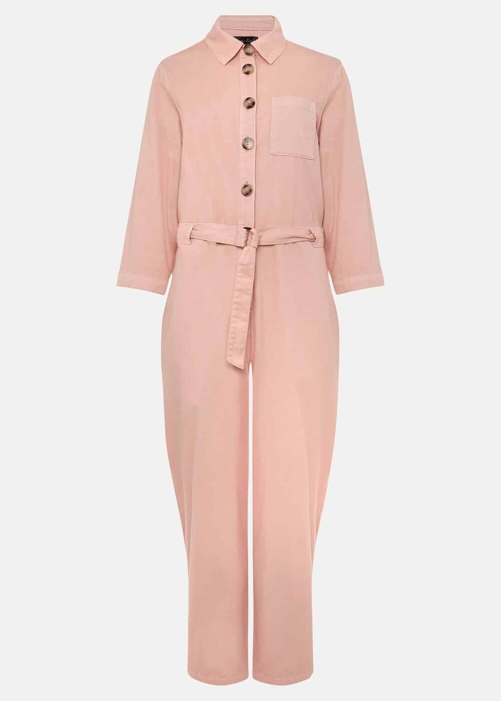 Jarah Denim Jumpsuit - Rose