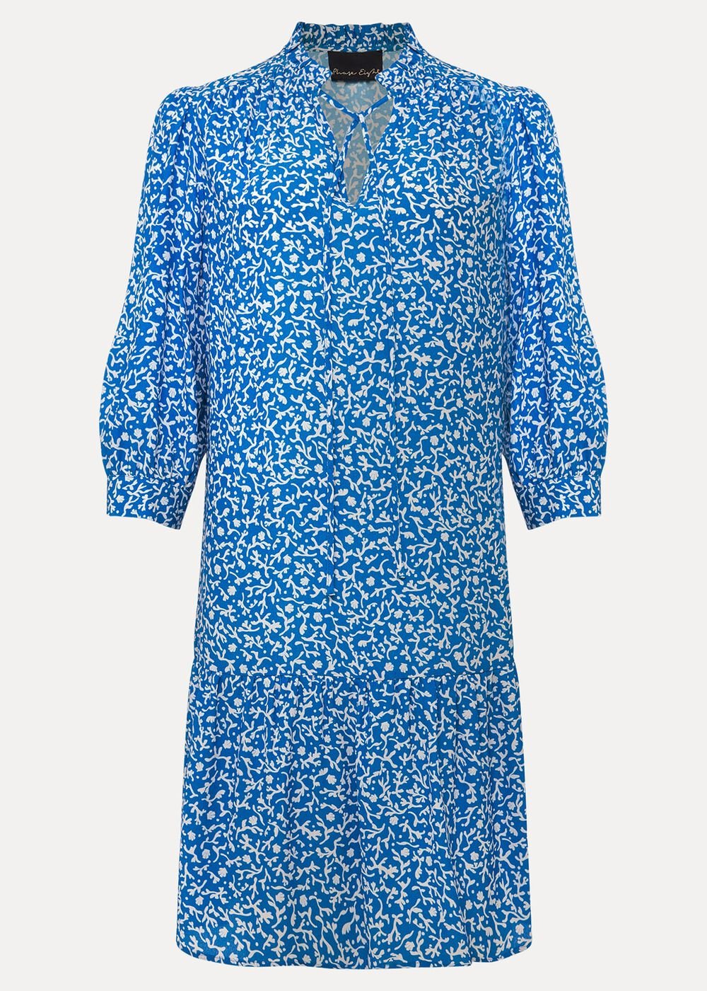 Penele Swing Dress - Blue/Ivory