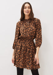 Phillipa Swing Dress - Black/Tan
