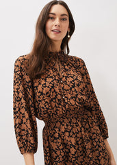 Phillipa Swing Dress - Black/Tan