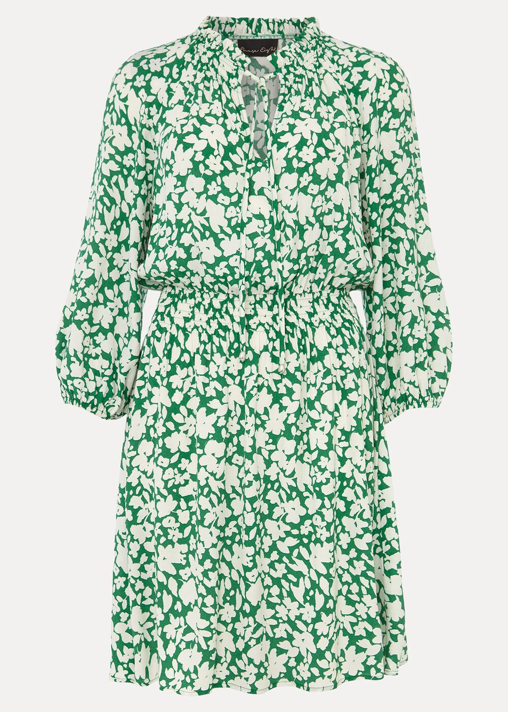 Phillipa Swing Dress - Green/Ivory