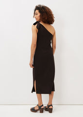 Adelyn One Shoulder Maxi Dress - Chocolate