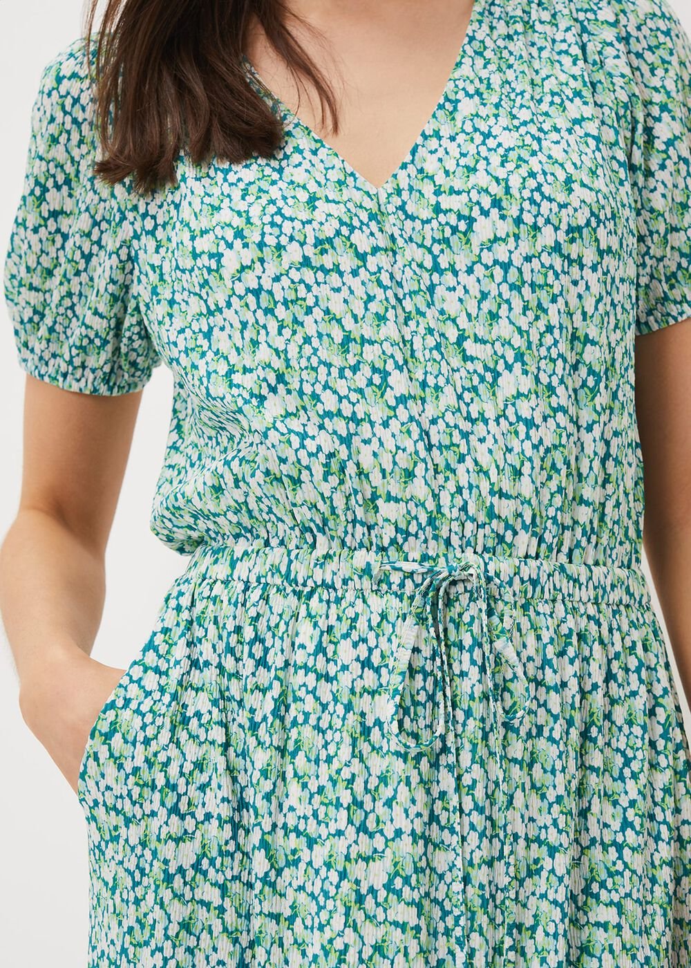 Melani Ditsy Print Midaxi Dress - Multi-Coloured