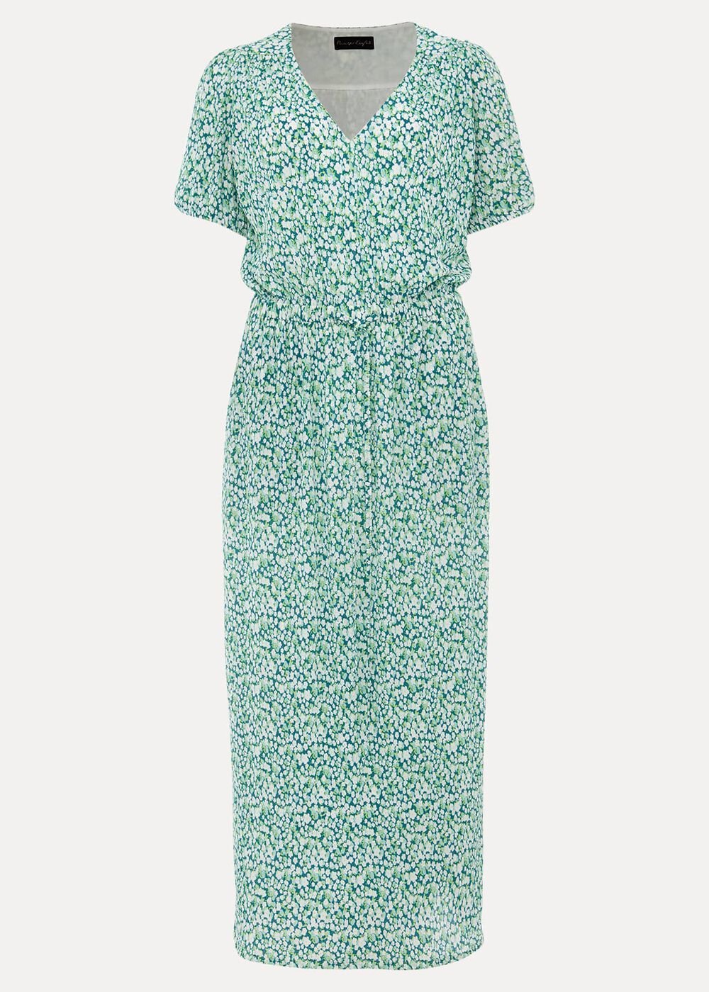 Melani Ditsy Print Midaxi Dress - Multi-Coloured
