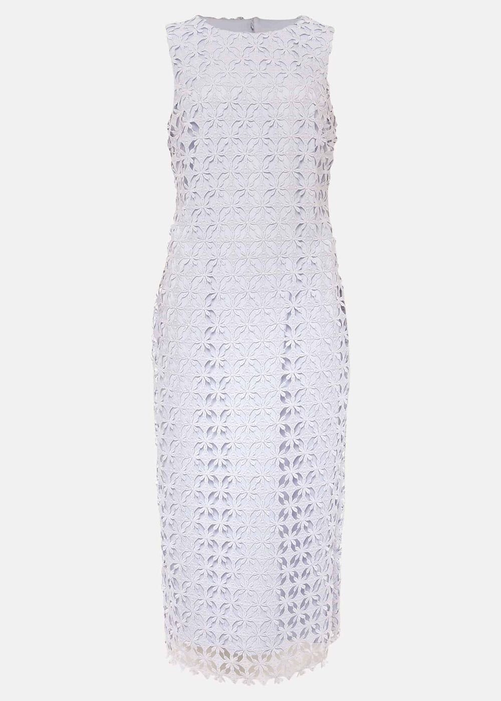 Novah Lace Midi Dress - Sky Blue
