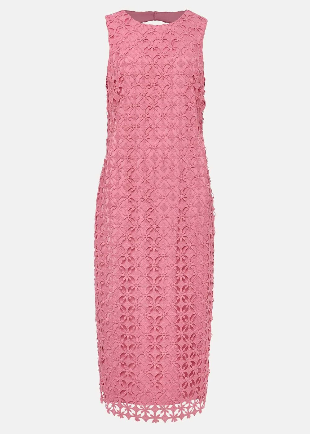 Novah Lace Midi Dress - Candy Pink