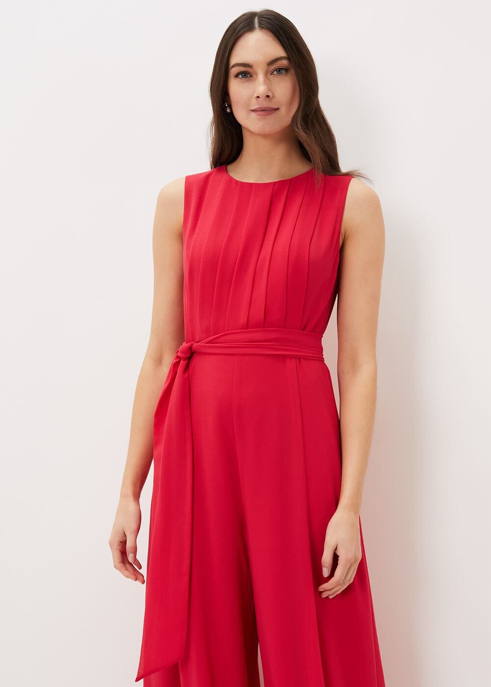 Clarabella Wide Leg Jumpsuit - Lipstick