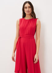 Clarabella Wide Leg Jumpsuit - Lipstick