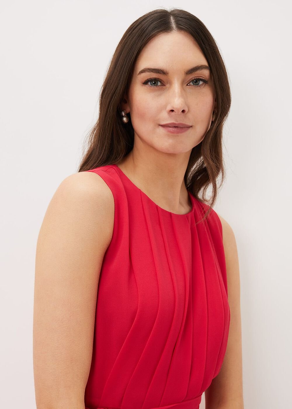 Clarabella Wide Leg Jumpsuit - Lipstick