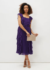 Bailey Pleated Dress - Violet