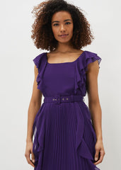 Bailey Pleated Dress - Violet
