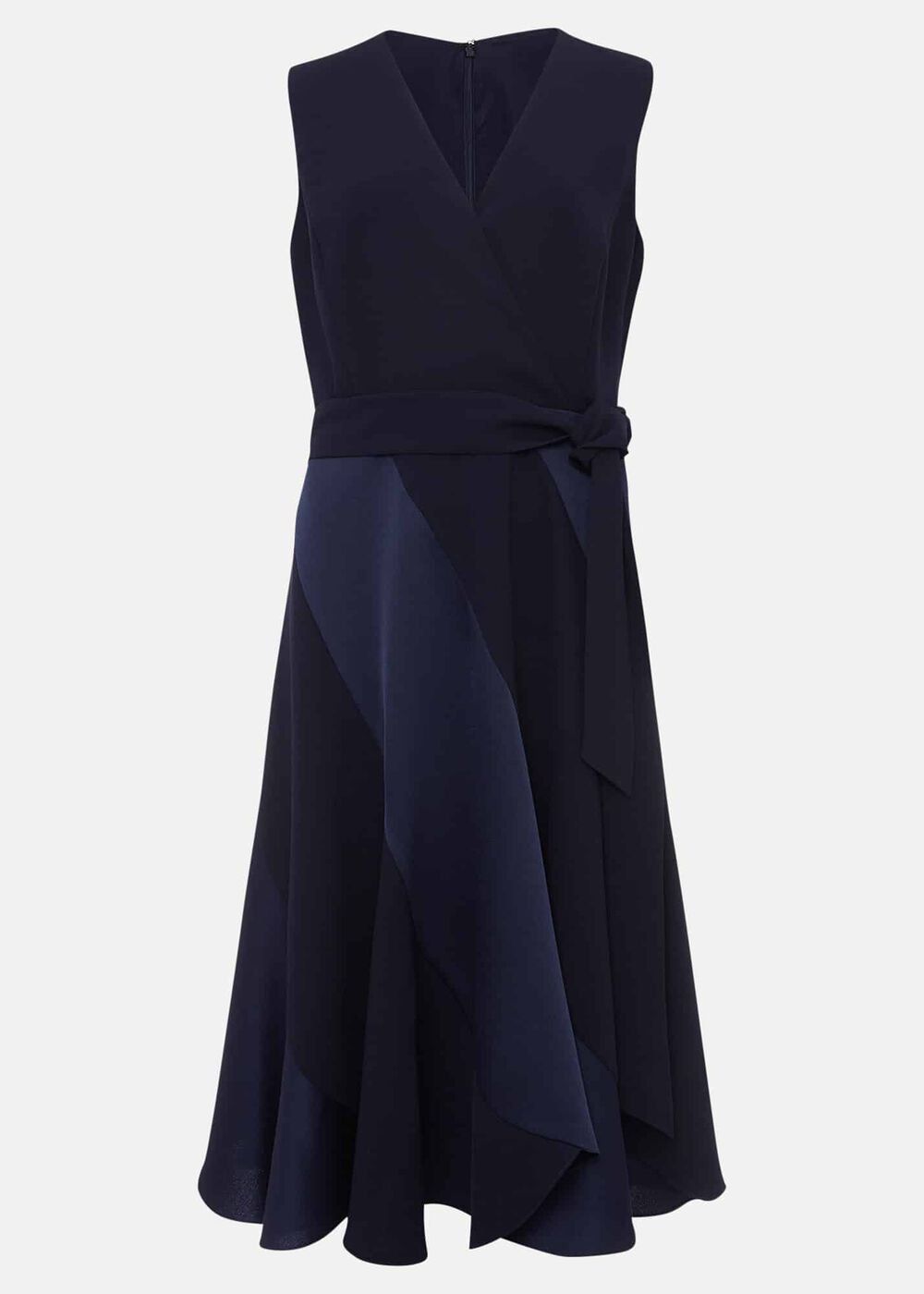 Philis Panelled Dress - Navy