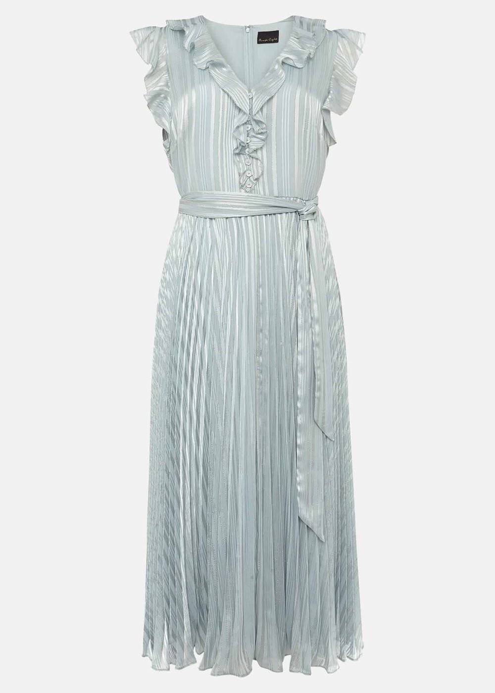 Carmella Pleated Dress - Pale Sage