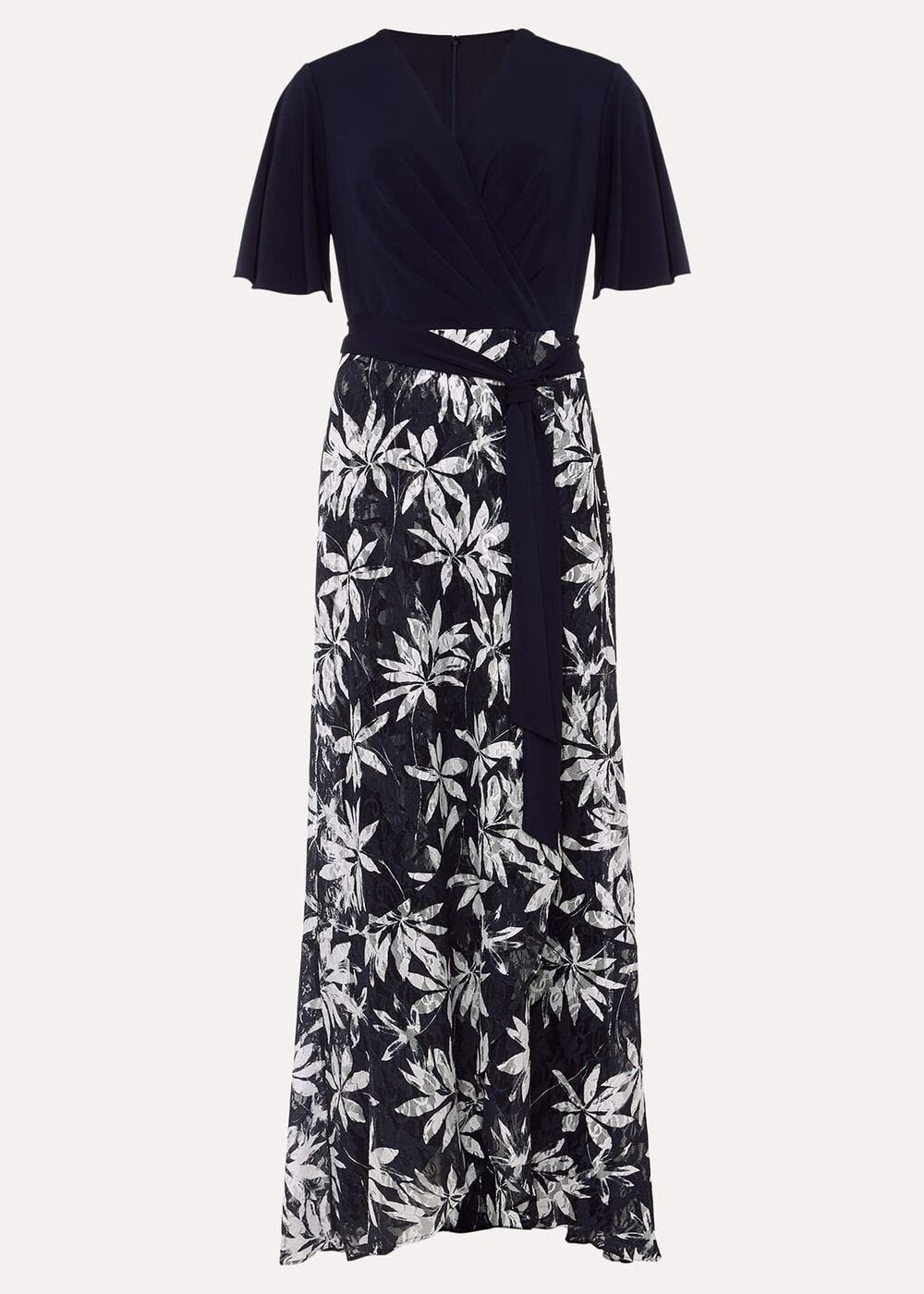 Brogan Lace Skirt Maxi Dress - Navy/Ivory
