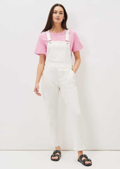 Khari Denim Dungarees - White