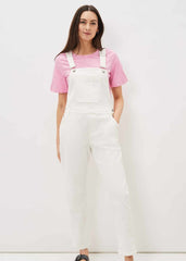 Khari Denim Dungarees - White