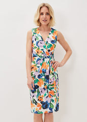 Essie Floral Midi Dress - Multi-Coloured